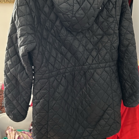 Size XL (18) girls lightweight The North Face gathered waist long jacket. - Picture 3 of 6